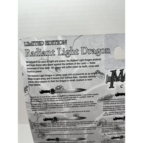 Mage Knight Conquest Radiant Light Dragon Wizkids 2002 D&D clix Mini NEW - Picture 5 of 12
